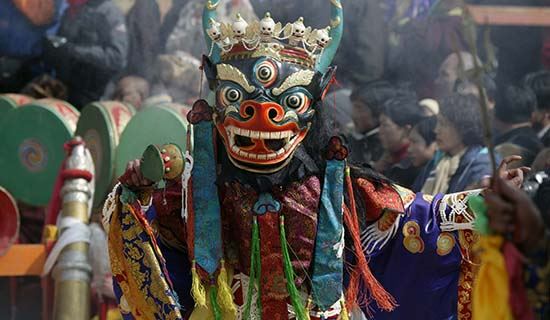 Monlam Festival (Neujahrsfest, Losar) in Langmu Si