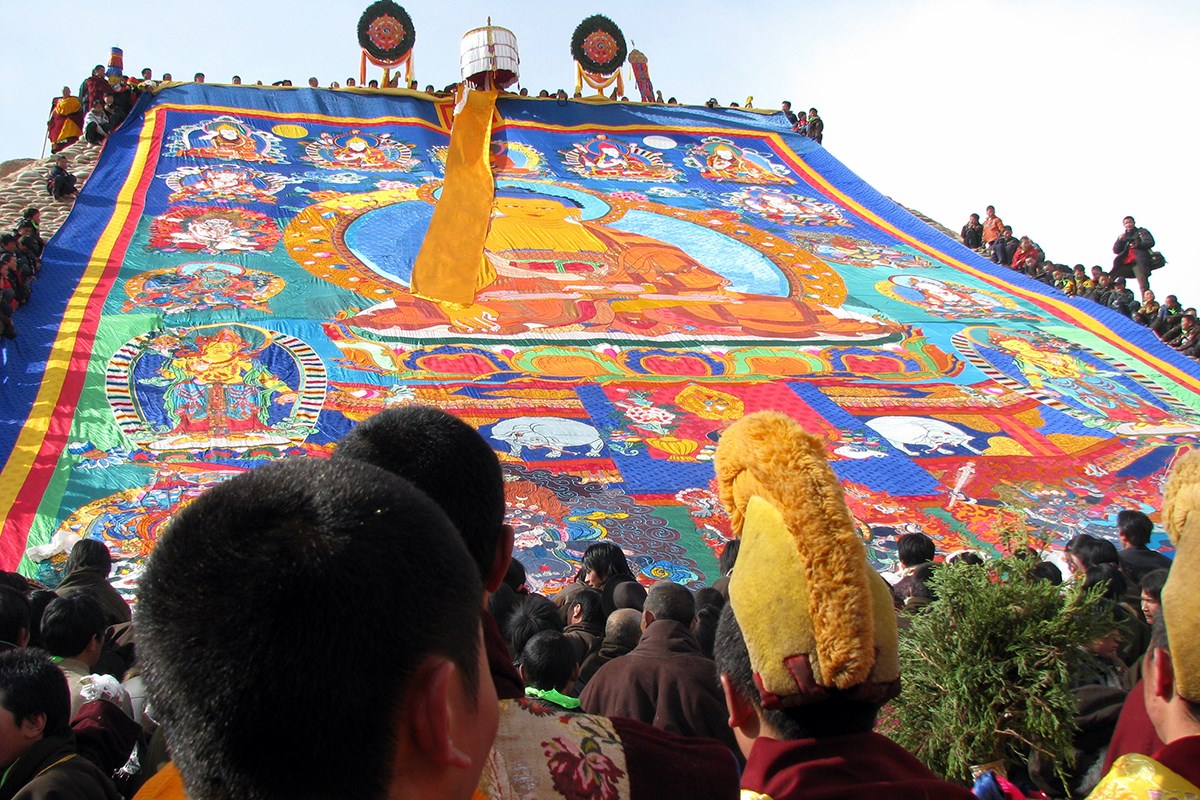 Monlam Fest (Losar) im  Langmusi Kloster 