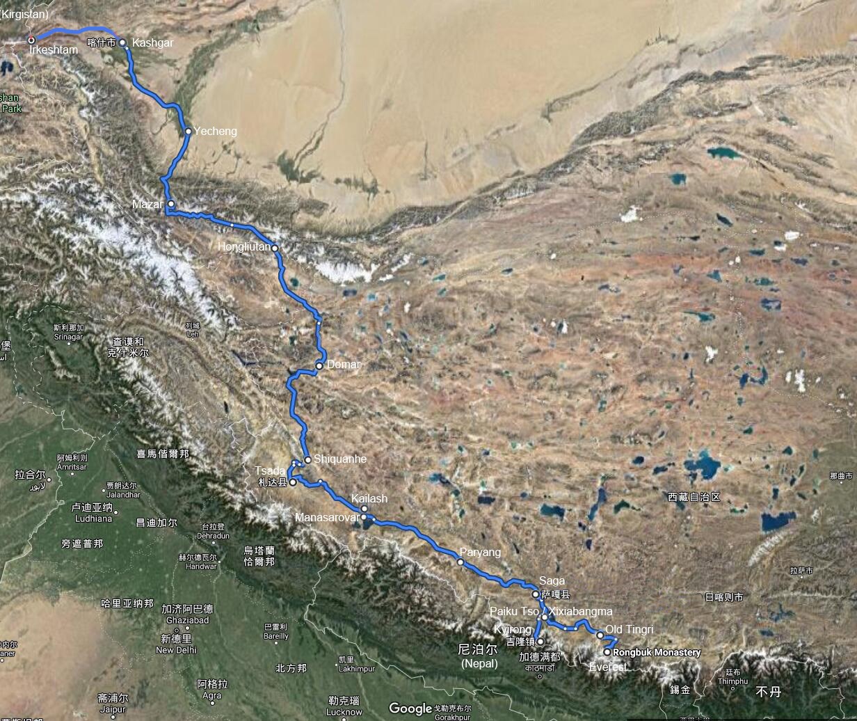 Selbstfahrerreisen von Süd-Xinjiang nach West- und Süd-Tibet