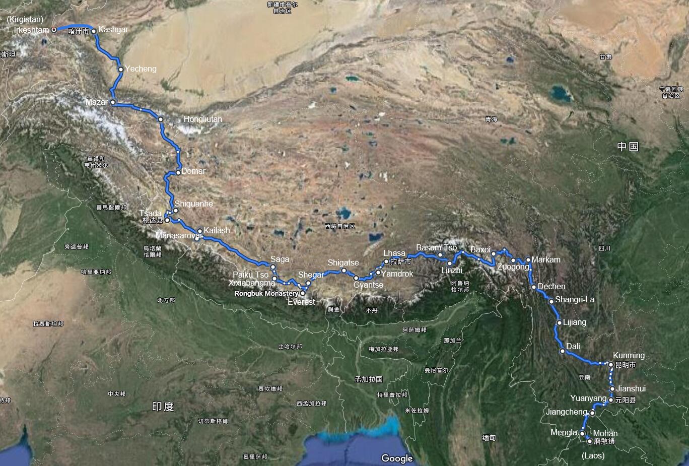 Selbstfahrerreisen von Süd-Xinjiang nach Tibet und Yunnan