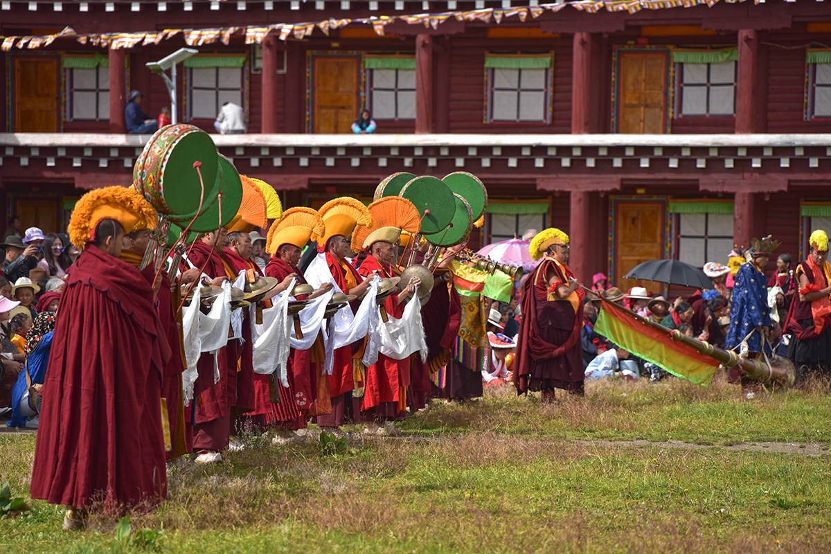 Maskentanz (Cham) Fest vom Huiyuan Tempel